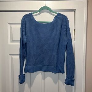 American Eagle Outfitters Blue Crew Neck Sweater